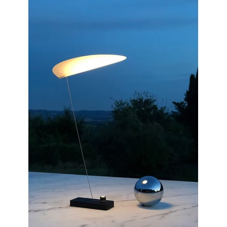 Lampe sans fil rechargeable Koyoo LED métal papier blanc / Papier - USB - Ingo Maurer