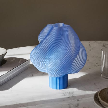 Lampe sans fil rechargeable Soft Serve bleu - CRÈME ATELIER