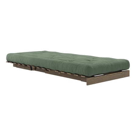 Fauteuil convertible Roots / Dormeuse & lit d'appoint - 3 positions / Structure marron - KARUP DESIGN