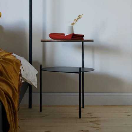 Nachttisch Tu holz braun / Ø 40 x H 52,5 cm - NOO.MA