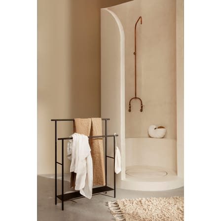 Porte-serviettes Dora métal noir / L 72,5 x H 88 cm - Ferm Living