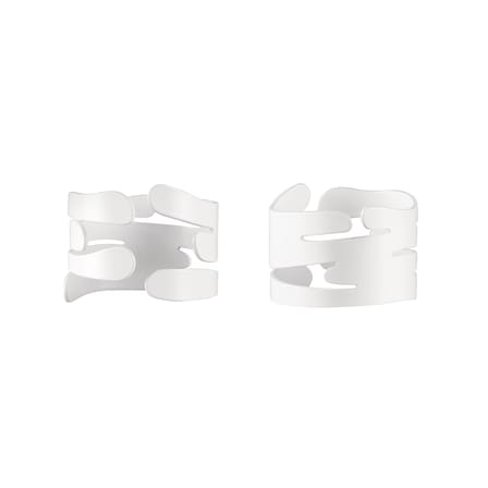 Set de 2 rond de serviette Bark Ring métal - Alessi