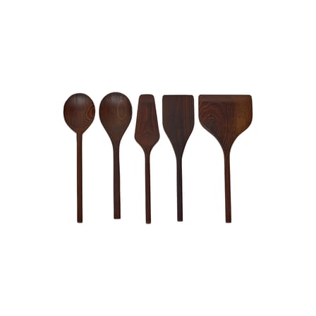 Set ustensiles de cuisine Pure bois naturel / 5 pièces - Serax
