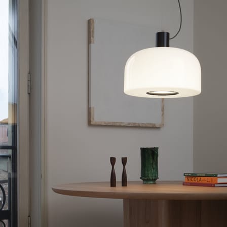 Suspension Bellhop Glass S2 verre marron / Ø 45 x H 25,2 cm - Flos