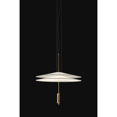 Suspension Flamingo plastique blanc LED / Ø 70 cm - Vibia