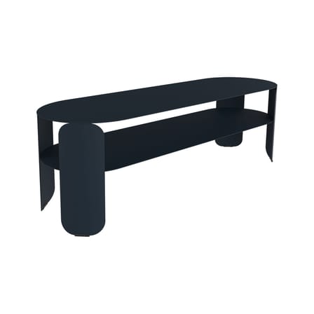 Console basse Bebop métal bleu / 120 x 40 x H 42 cm - Fermob