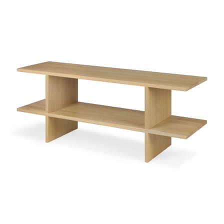 Console basse Kabuki bois naturel / Table basse - 103 x 30 x H 40 cm - Ethnicraft