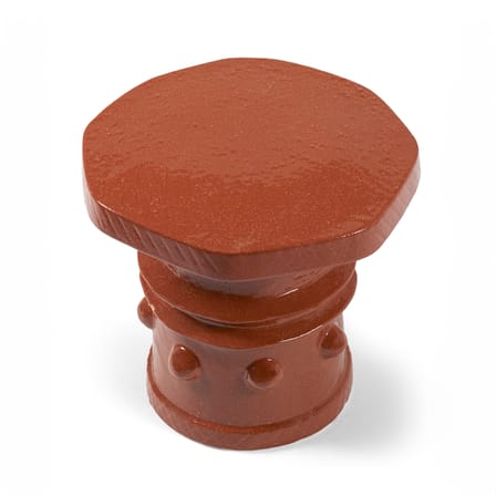 Table d'appoint Clara 08 céramique orange / Ø 39 x H 37 cm - Serax