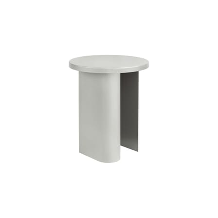 Table d'appoint Sato métal gris / Ø 35 x H 42,5 cm - NOO.MA