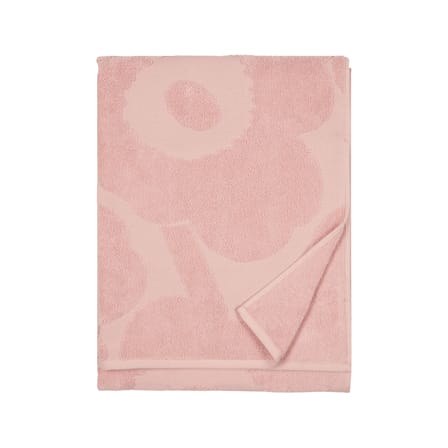 Asciugamano Unikko tessuto rosa / 70 x 150 cm - Marimekko