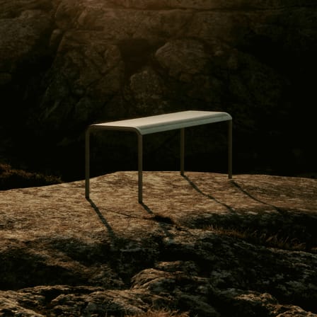Bank Dapple metall grün / Gelocht - L 130 cm - Ferm Living