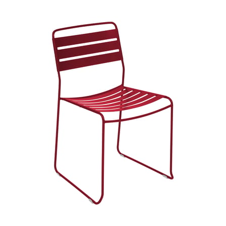 Chaise empilable Surprising métal rouge - Fermob