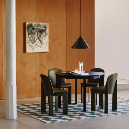 Chaise rembourrée Chisel 65 / Rembourrage cuir - Hay
