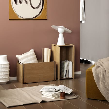 Coffre Storage Box bois naturel / 60 x 31 x H 33 cm - MOEBE