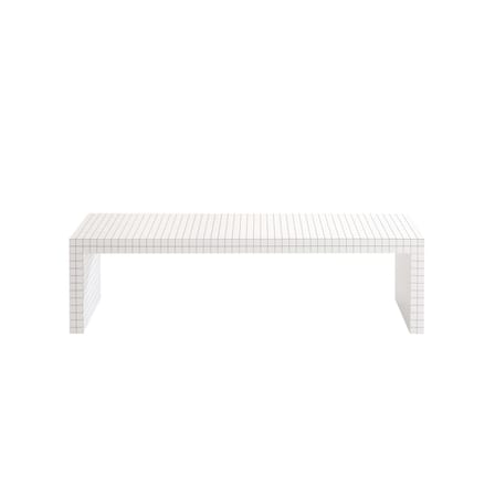 Console basse Quaderna 710 / L 150 x H 39 cm - Superstudio, 1972 / Plastique lamifié - Zanotta