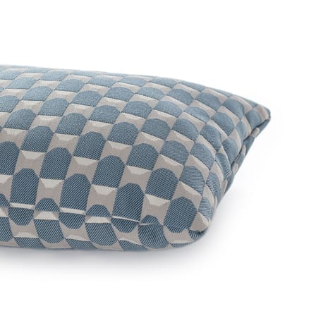 Coussin d'extérieur Liberty tissu bleu / 45 x 32 cm - Kartell