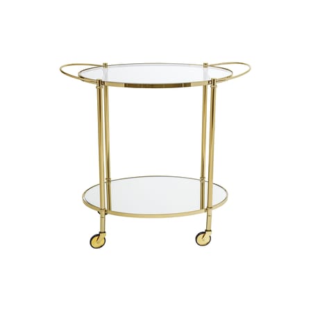 Chariot Gold verre or transparent métal - Bloomingville