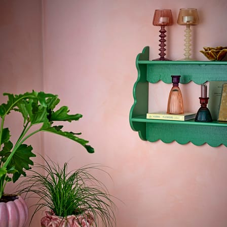 Etagère murale Salla bois vert / L 49.5 x H 40,5 x P 15 cm - Bloomingville