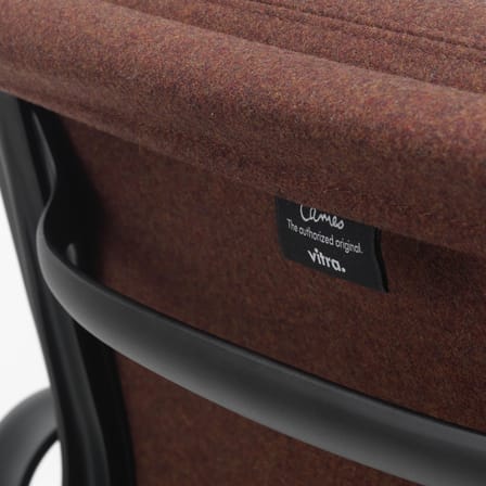 Fauteuil à roulettes Soft Pad EA 217 tissu marron / Eames, 1969 - Vitra