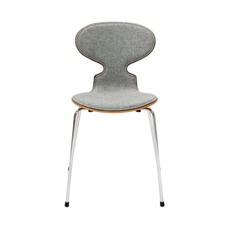 Gepolsterter Stuhl Fourmi textil grau / Stapelbar - Arne Jacobsen, 1952 - Fritz Hansen
