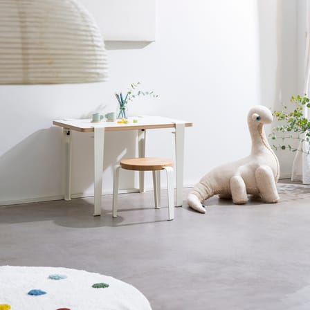 Kinderhocker Mini Lou holz weiß / H 30 cm - TIPTOE