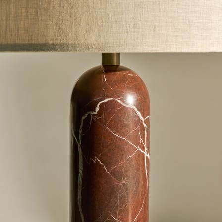 Lampe de table Gravity Large marbre rouge / Ø 41 x H 65 cm - Gubi