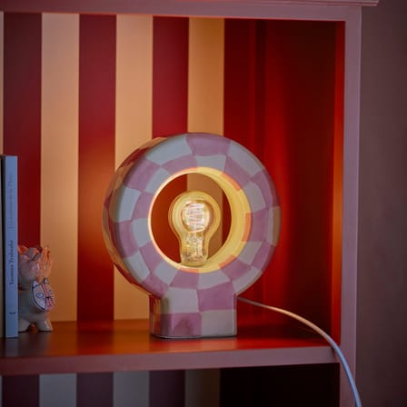 Lampe de table Vialini céramique rose - Bloomingville