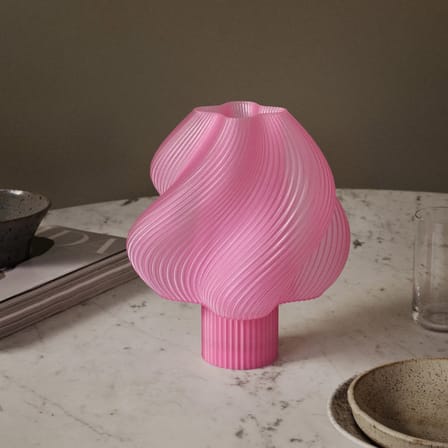 Lampe sans fil rechargeable Soft Serve rose - CRÈME ATELIER