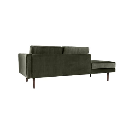 Méridienne Wind tissu vert / Accoudoir droite - L 200 cm / Velours - BROSTE COPENHAGEN