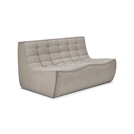 Canapé droit N701 / 2 places - L 140 cm / Coton recyclé - Ethnicraft