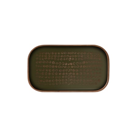 Plateau Second Nature verre vert / 53 x 31 cm - Ethnicraft