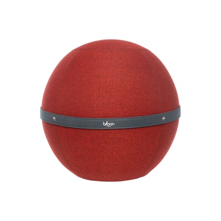 Pouf Original Regular rouge / Ergonomique - Ø 55 cm / Tissu chiné - BLOON PARIS