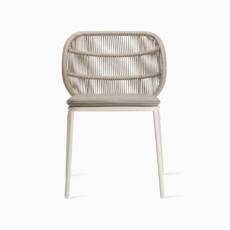 Sedia Kodo fibra sintetica beige / Corde di acrilico intrecciate a mano - Cuscino in tessuto - Vincent Sheppard
