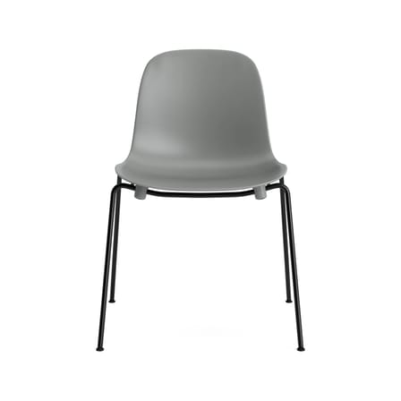 Stapelbarer Stuhl Form plastikmaterial grau / 4 Metallbeine - Normann Copenhagen
