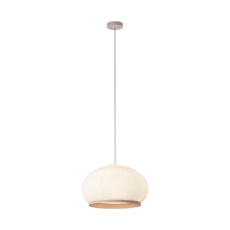 Suspension Knit LED tissu beige / Ø 65 cm x H 39 cm - Tricoté - Vibia