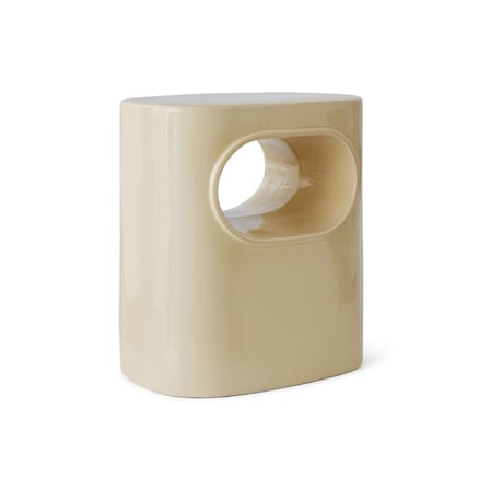 Table d'appoint Space céramique beige / 36 x 26 x H 39 cm - HK LIVING