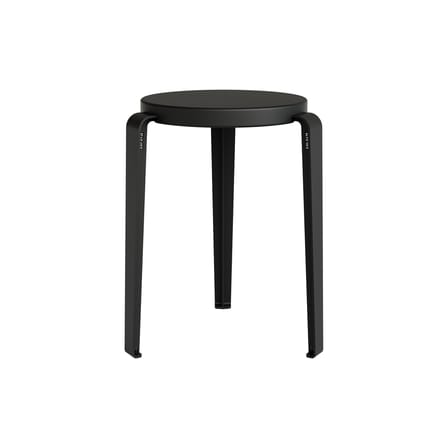 Tabouret empilable Lou Chroma bois noir / Bois éco-certifié - TIPTOE