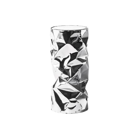 Tabouret haut Big Tab.u métal argent / Table d'appoint - Ø 30 x H 65 cm - Opinion Ciatti