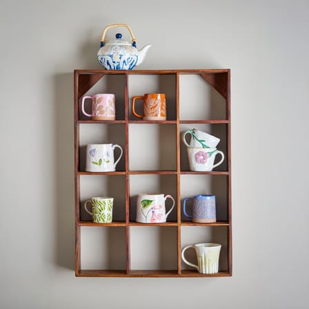 Tilo Wall shelf natural wood / L 53 x H 70 x D 10 cm - Bloomingville
