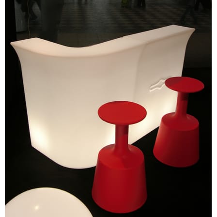 Tabouret de bar Drink plastique blanc / H 75 cm / Seconde vie - Slide