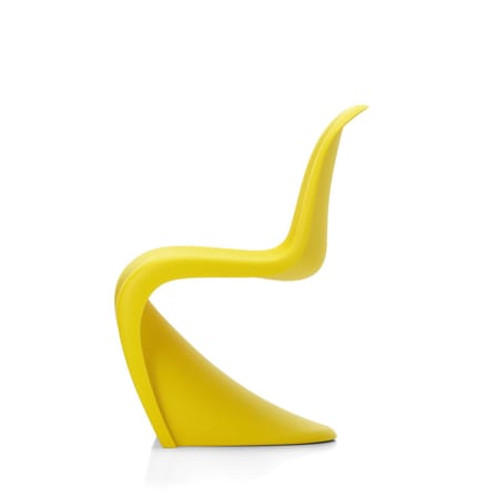 Chaise enfant Panton Junior plastique jaune / By Verner Panton, 1959 - Vitra