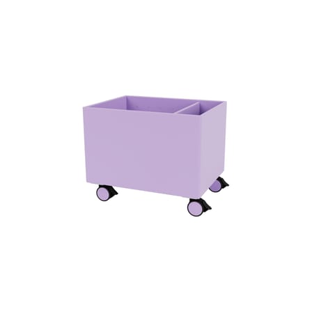 Coffre à roulettes Colour Box II bois violet / 46.8 x 35,4 x H 37.8 cm - MONTANA