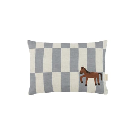 Coussin Vibes Rectangular tissu bleu / Small - 33 x 22 cm - NOBODINOZ