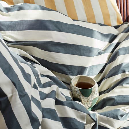 Housse de couette 240 x 220 cm Été tissu vert / Coton Oeko-tex - Hay