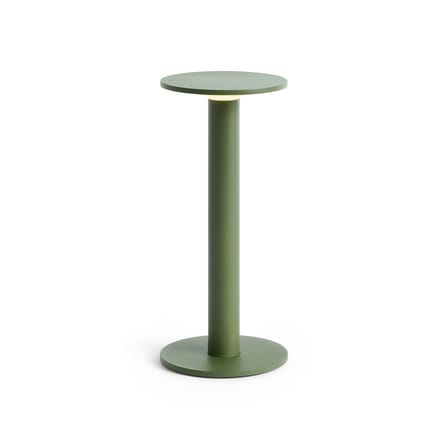 Lampada da esterno ricaricabile senza fili Host Small metallo verde / LED - H 22 cm / Fissaggio magnetico - Hay