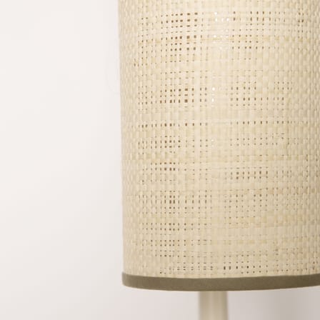 Lampadaire Tokyo fibre végétale blanc / H 140 cm - Rabane - Maison Sarah Lavoine