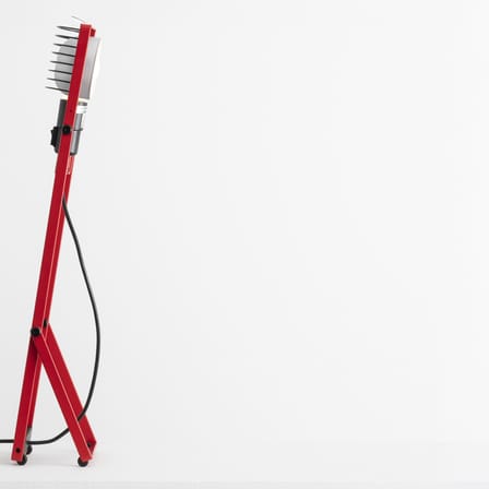 Lampe de table Sintesi métal rouge / Ernesto Gismondi, 1975 - Orientable - Artemide