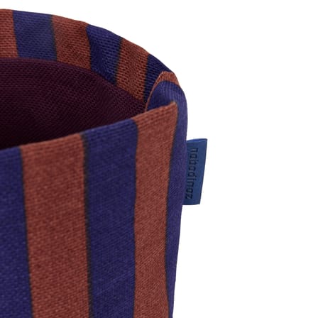 Panier  tissu bleu / H 17 cm - NOBODINOZ