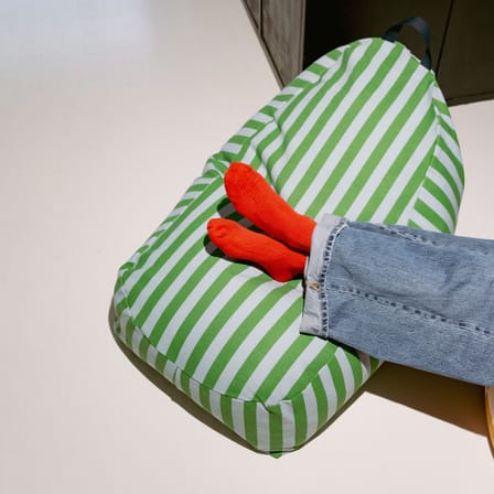 Pouf enfant Bliss tissu vert - NOBODINOZ