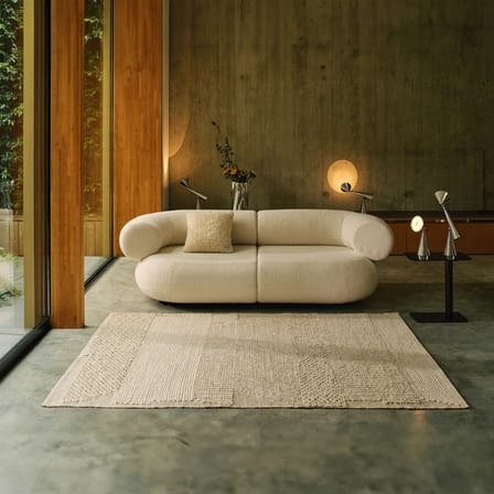 Knotty Rug textile white / 200 x 300 cm - Tom Dixon